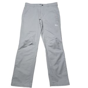 Eddie Bauer Mr Voyager Flex Chino Gray Pants Sz 33/30 NWT